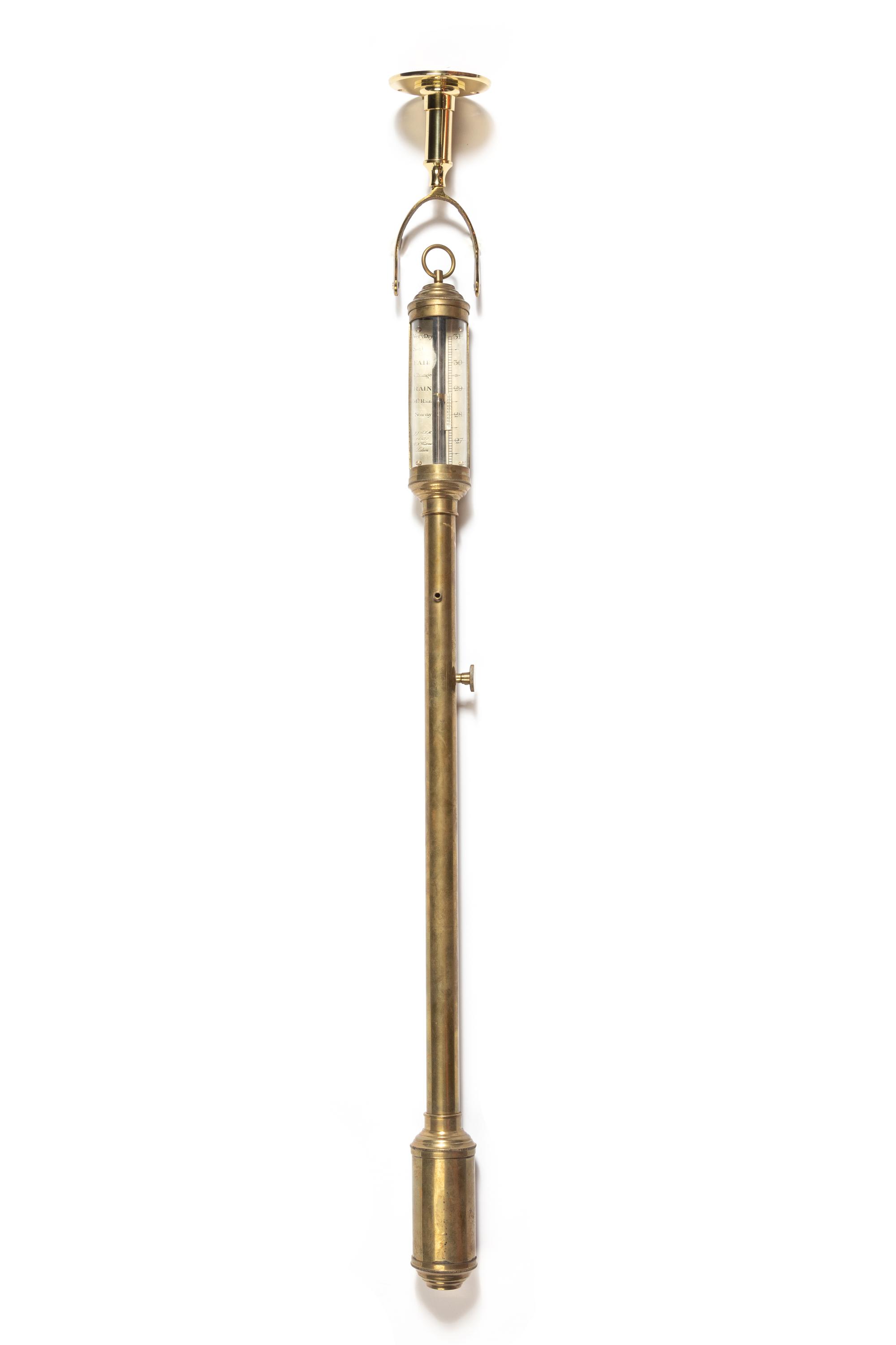 A Portuguese Brass Ship's Barometer