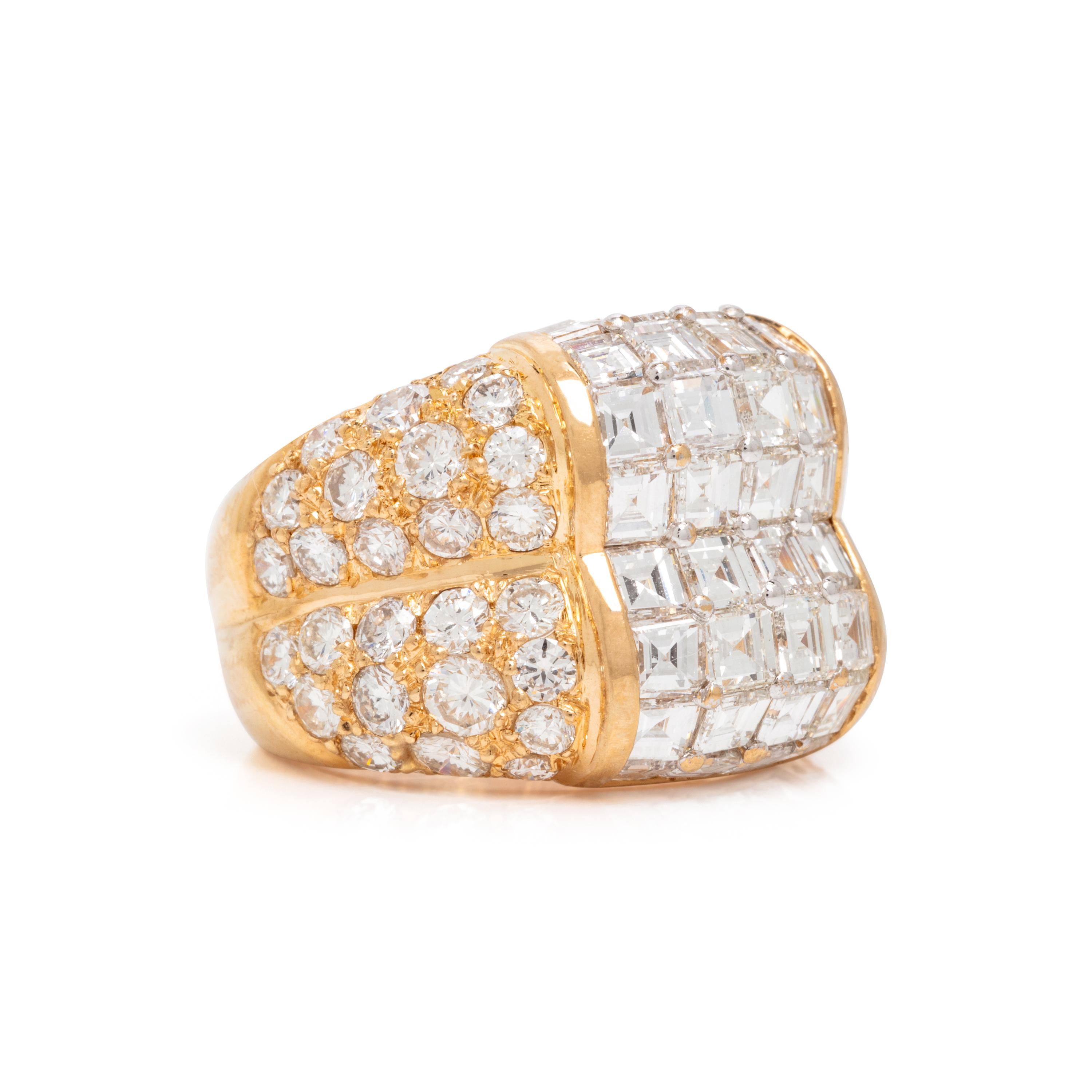 Diamond and Yellow Gold Ring