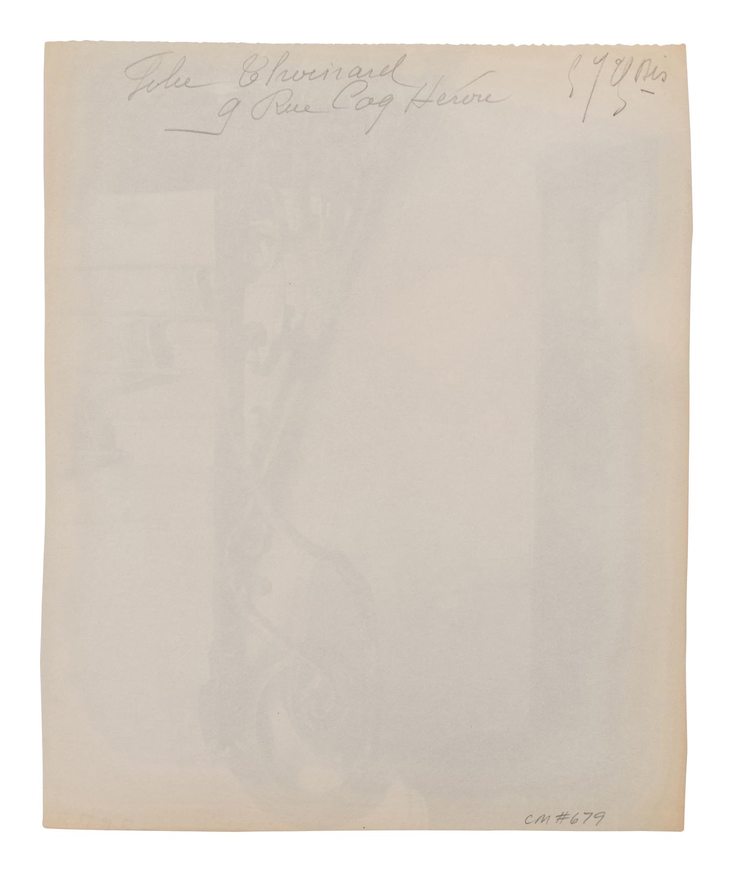 A group of five photographs ( Auberge du Compas d'Or, rue Montorgueil; Façade Saint-Lazare, faubourg Saint-Denis 107; Folie Thoinard, 9 rue Coq-Héron; Hôtel d'Imbercourt, 15 rue de l'Universite; Hôtel de Vendôme, rue Béranger 3 )