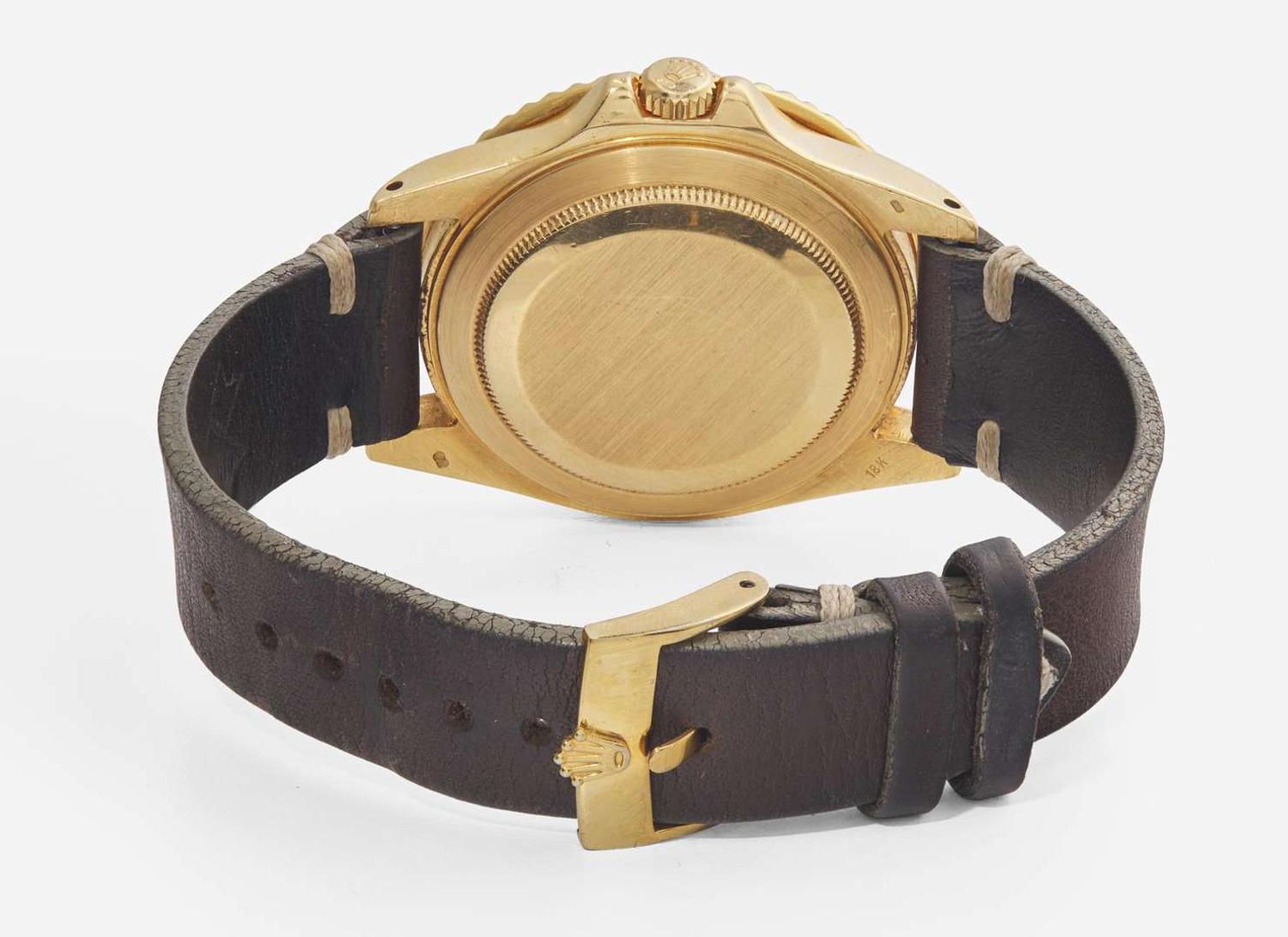 A Men's 18K Yellow Gold Rolex GMT Master