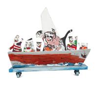 Figures in a Boat (Christmas Toy)