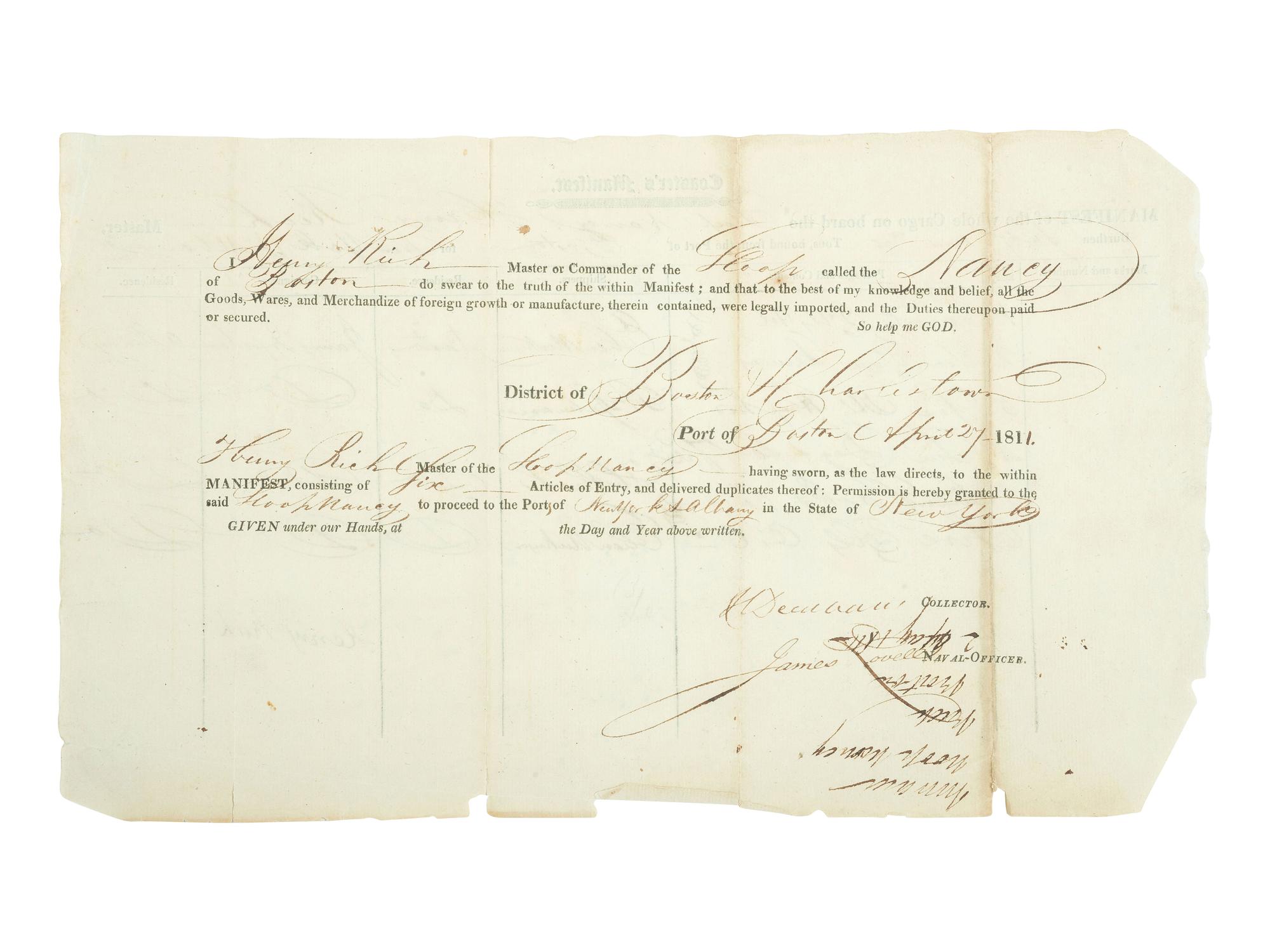 [POLITICS] -- [AUTOGRAPHS]. Large collection of signatures from early 19th-cent. political figures.