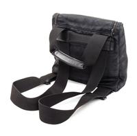 A Chanel Black Neoprene Cross Body Bag, 11" x 9.5" X 4".