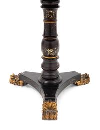 A Regency Japanned Tilt-Top Table