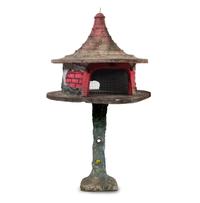 A Cast Stone Bird Feeder