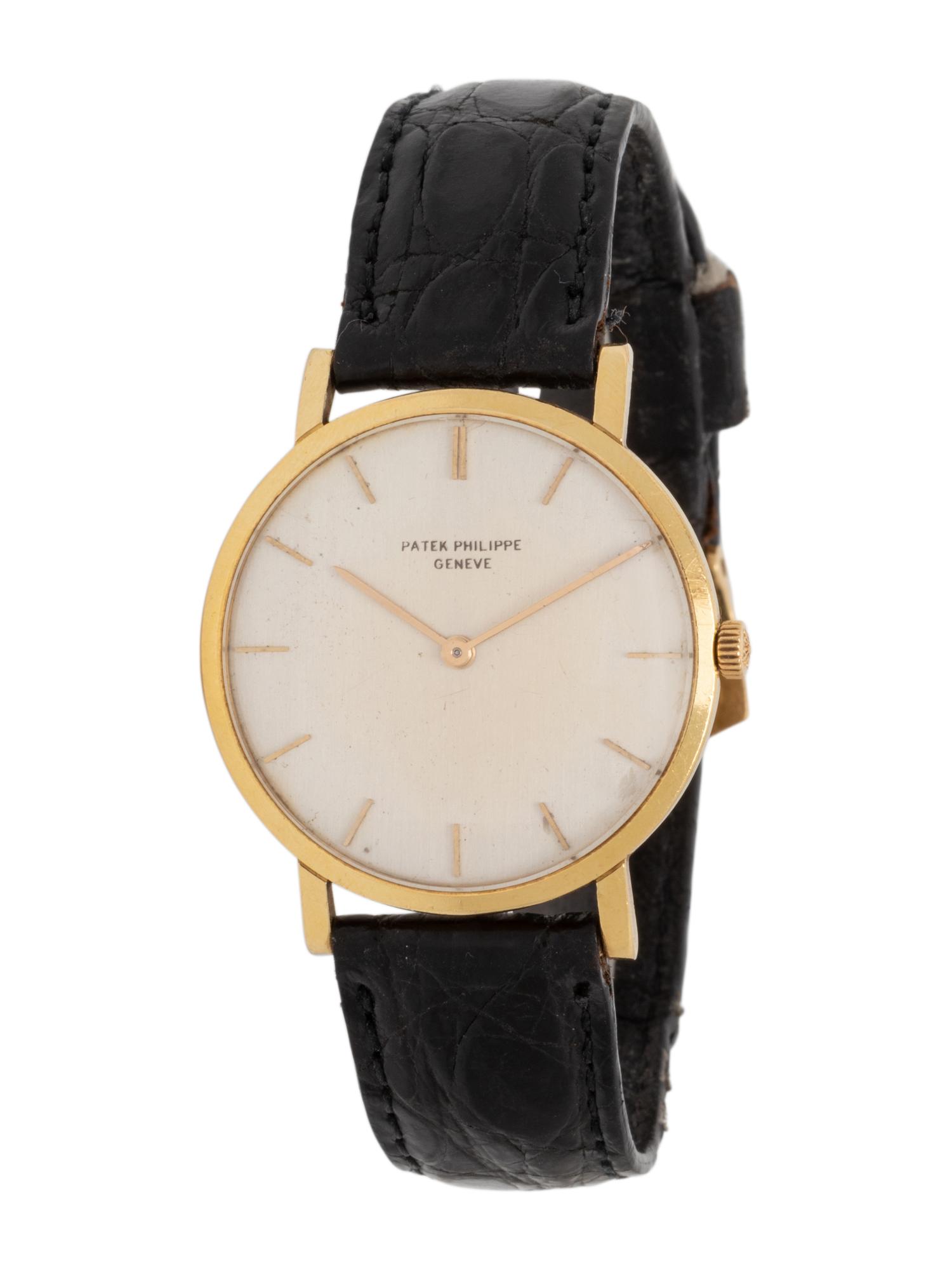 PATEK PHILIPPE, REF. 3512 18K YELLOW GOLD 'CALATRAVA' WATCH