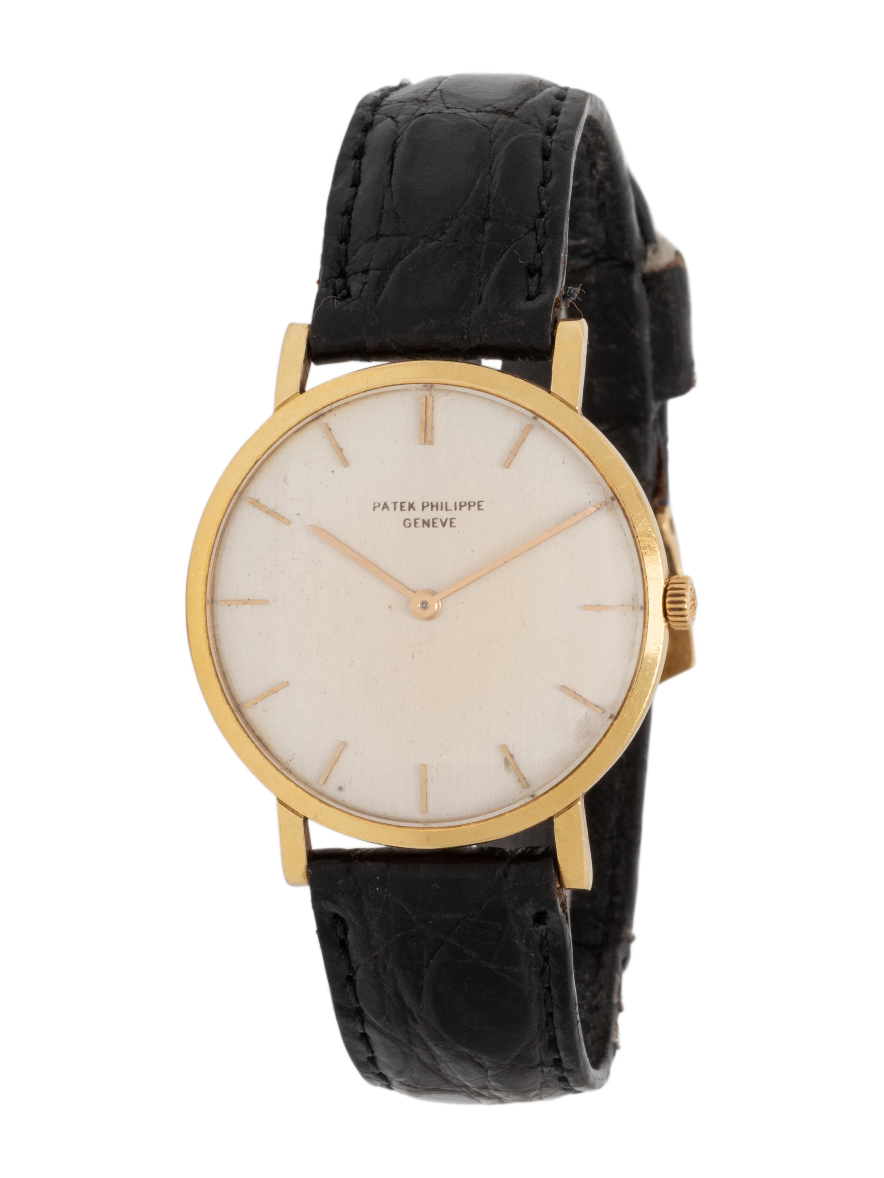 PATEK PHILIPPE, REF. 3512 18K YELLOW GOLD 'CALATRAVA' WATCH