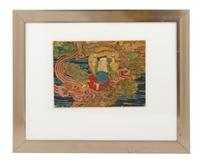 Two Fragments of a Water and Land Ritual Painting