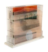 Opal Gospel (complete set of ten screenprints in colors on movable acrylic panels with the original Lucite base and screenprinted stainless steel cover), 1971