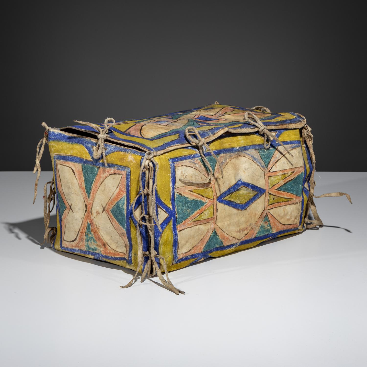 Sioux Painted Parfleche Box