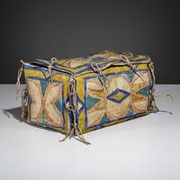 Sioux Painted Parfleche Box