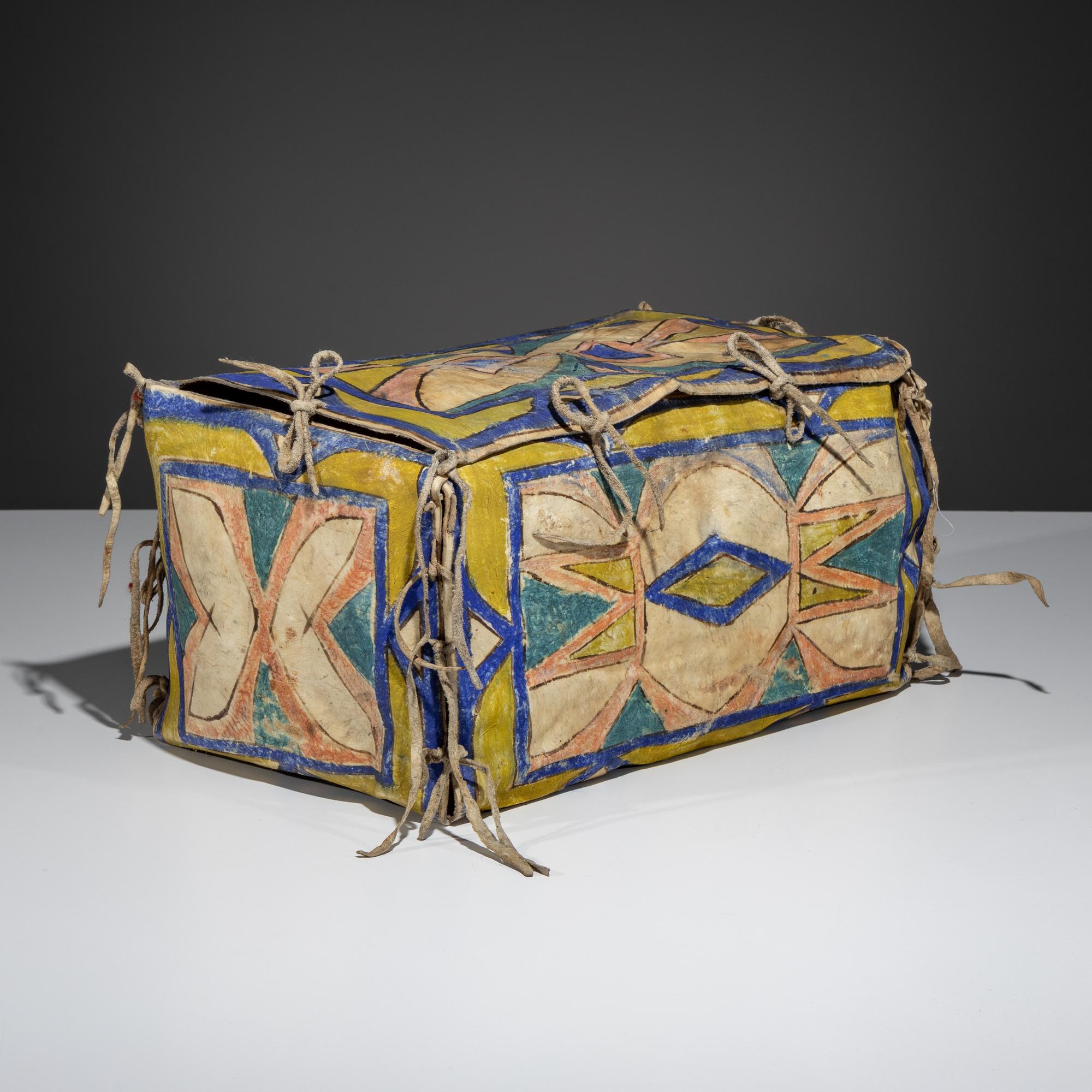 Sioux Painted Parfleche Box
