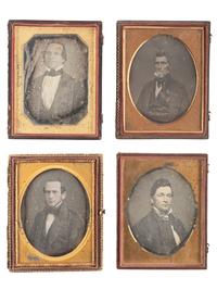 [EARLY PHOTOGRAPHY]. 30 quarter plate daguerreotype portraits of men and women of varying ages.