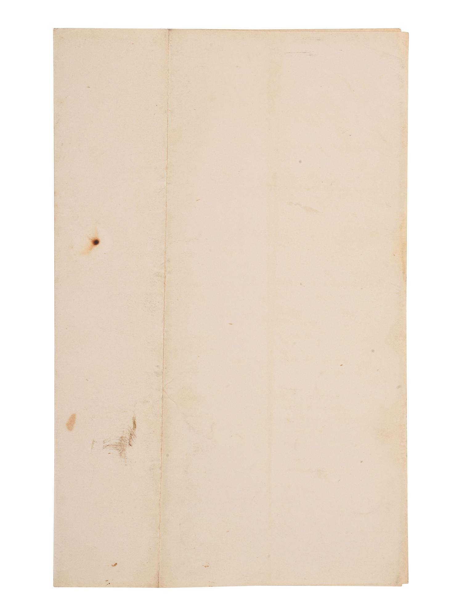 [CIVIL WAR]. Partly-printed document regarding the "final statements" for Private James Jones, Co. C, 77th Regiment, USCT. War Department, Adjutant General's Office. Washington, D.C., 10 June 1864.