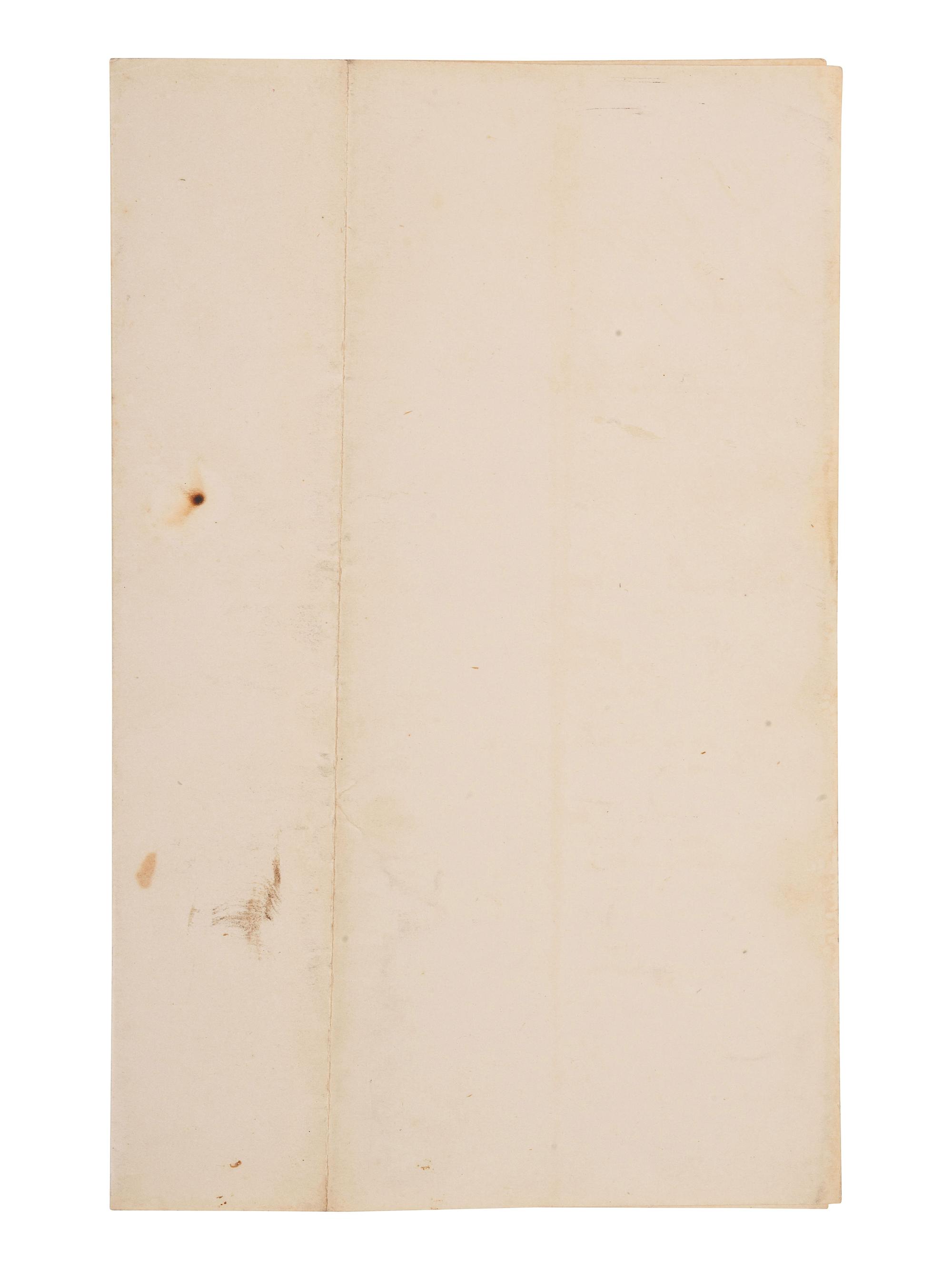 [CIVIL WAR]. Partly-printed document regarding the "final statements" for Private James Jones, Co. C, 77th Regiment, USCT. War Department, Adjutant General's Office. Washington, D.C., 10 June 1864.