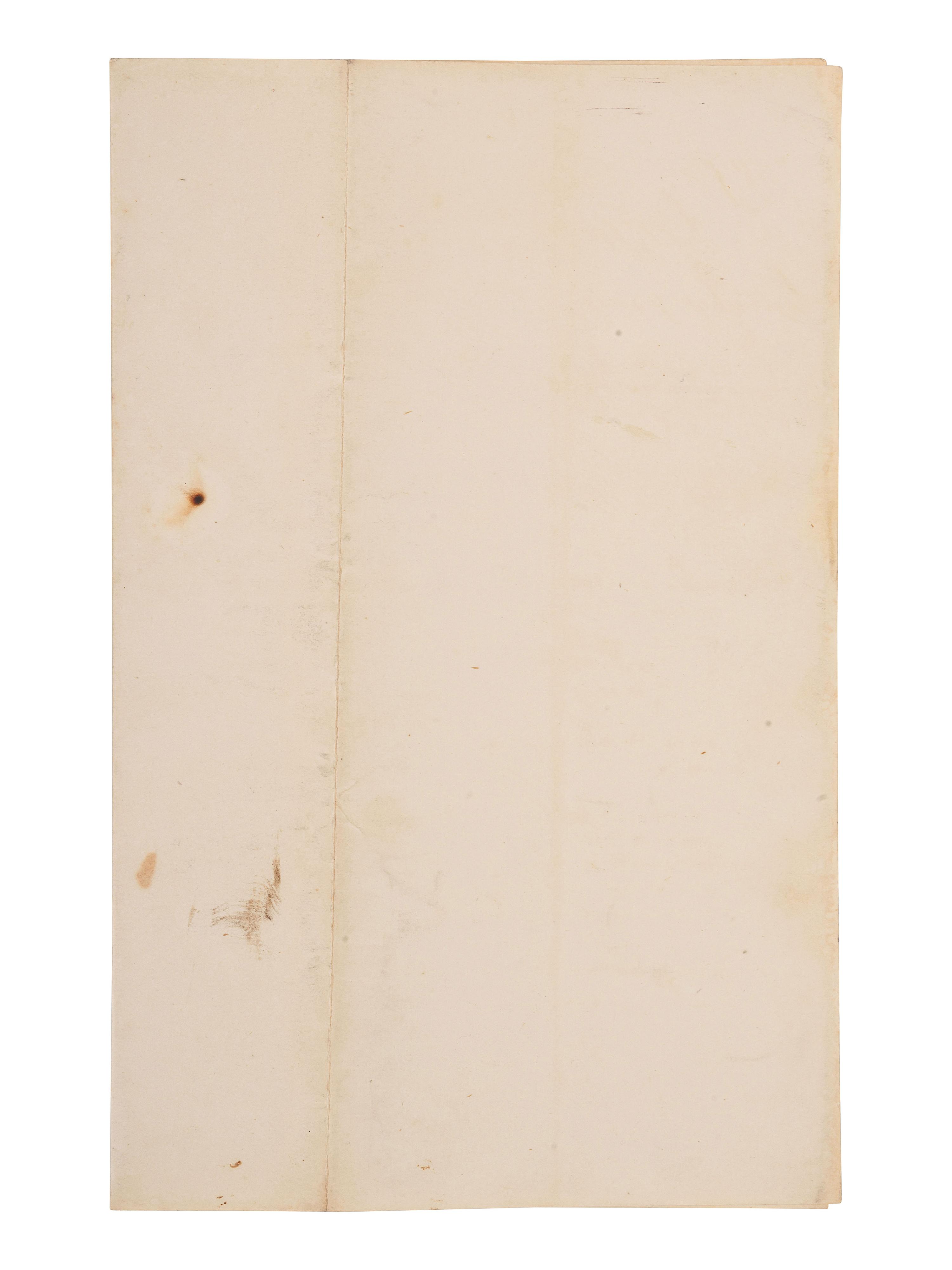 [CIVIL WAR]. Partly-printed document regarding the "final statements" for Private James Jones, Co. C, 77th Regiment, USCT. War Department, Adjutant General's Office. Washington, D.C., 10 June 1864.