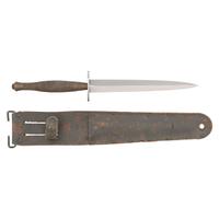 Rare French Made Special Air Service Marked F-S Knife & Sheath