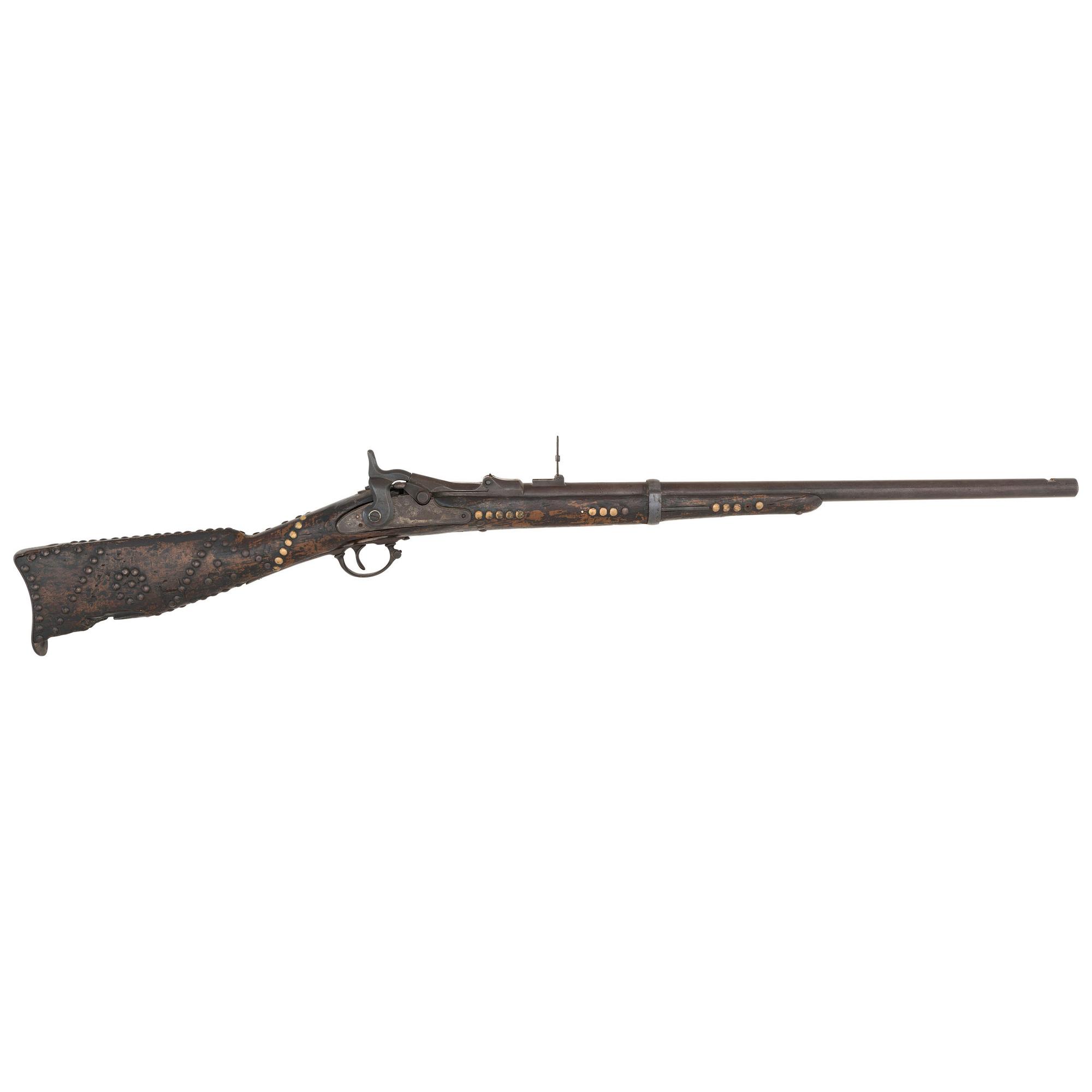 Heavily Tacked US Model 1870 Springfield Trapdoor Rifle