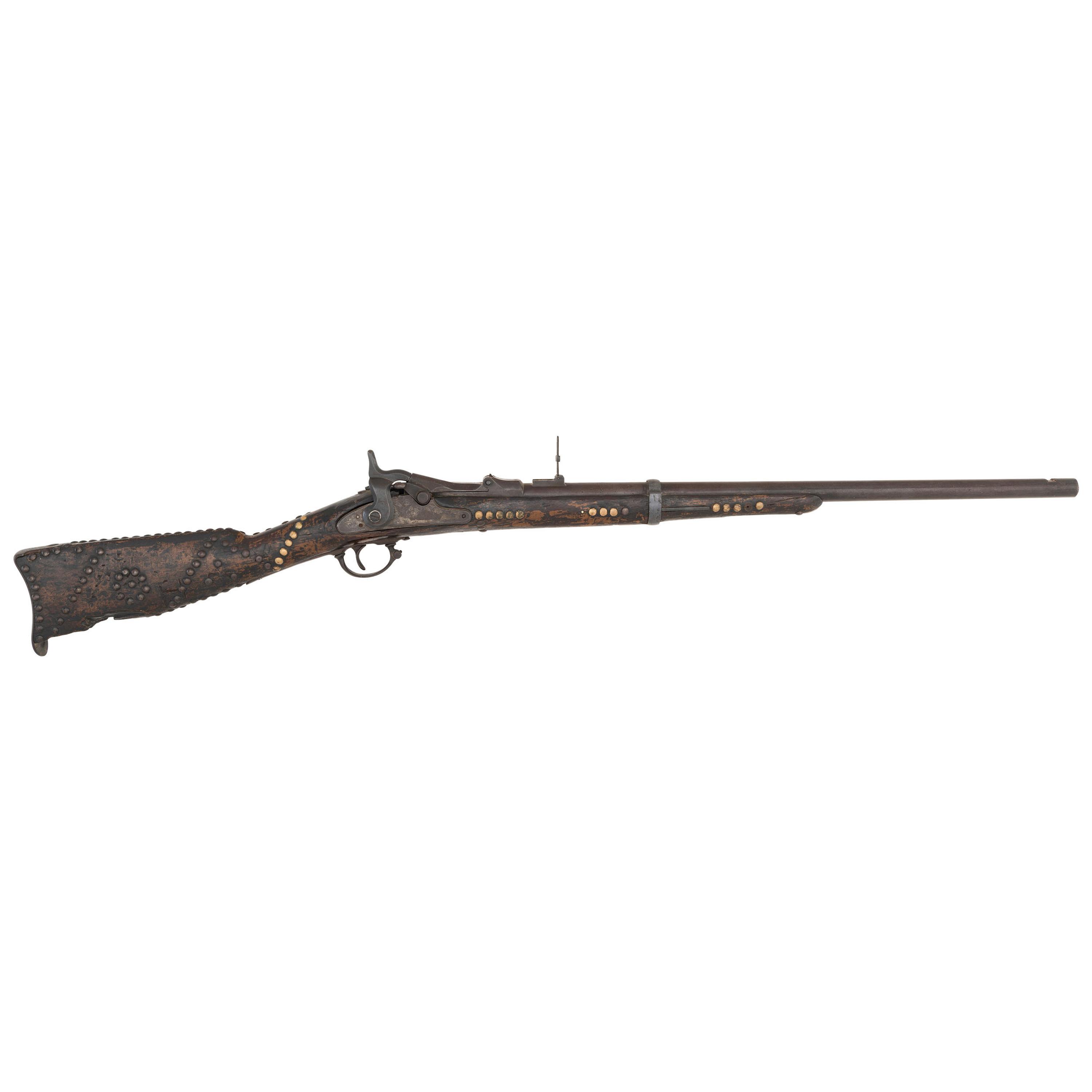 Heavily Tacked US Model 1870 Springfield Trapdoor Rifle