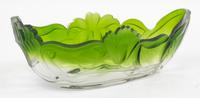 An Art Nouveau Wheel Cut Glass Bowl Width 13 1/2 inches. — MOSER