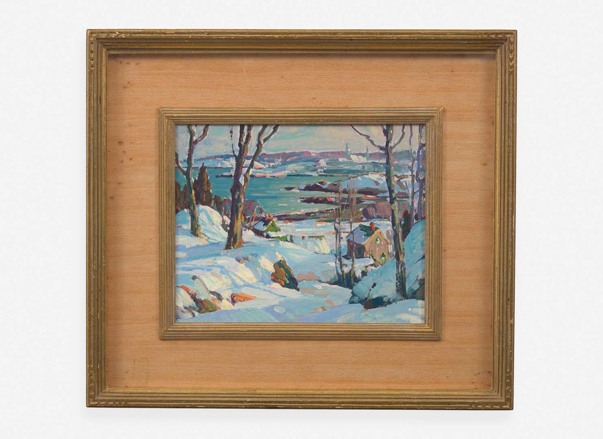 Aldro Thompson Hibbard (American, 1886-1972) - Winter, Back Beach, Rockport