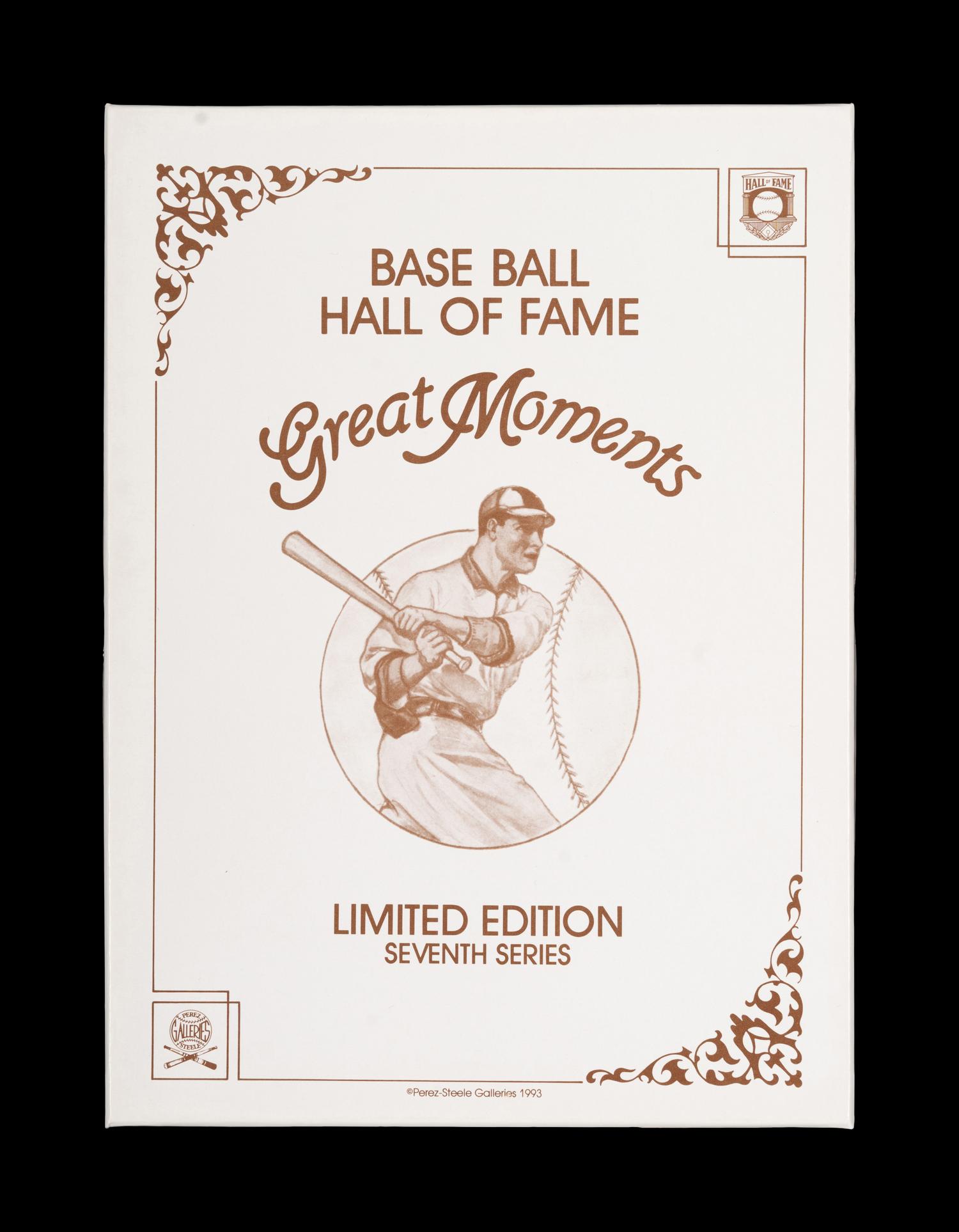 A Complete Run of 1984-97 Series One Through Nine Perez-Steele Baseball Hall of Fame Great Moments Cards