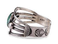 Navajo Silver and Turquoise Cuff Bracelet