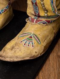 Kiowa Beaded Hide Boot Moccasins
