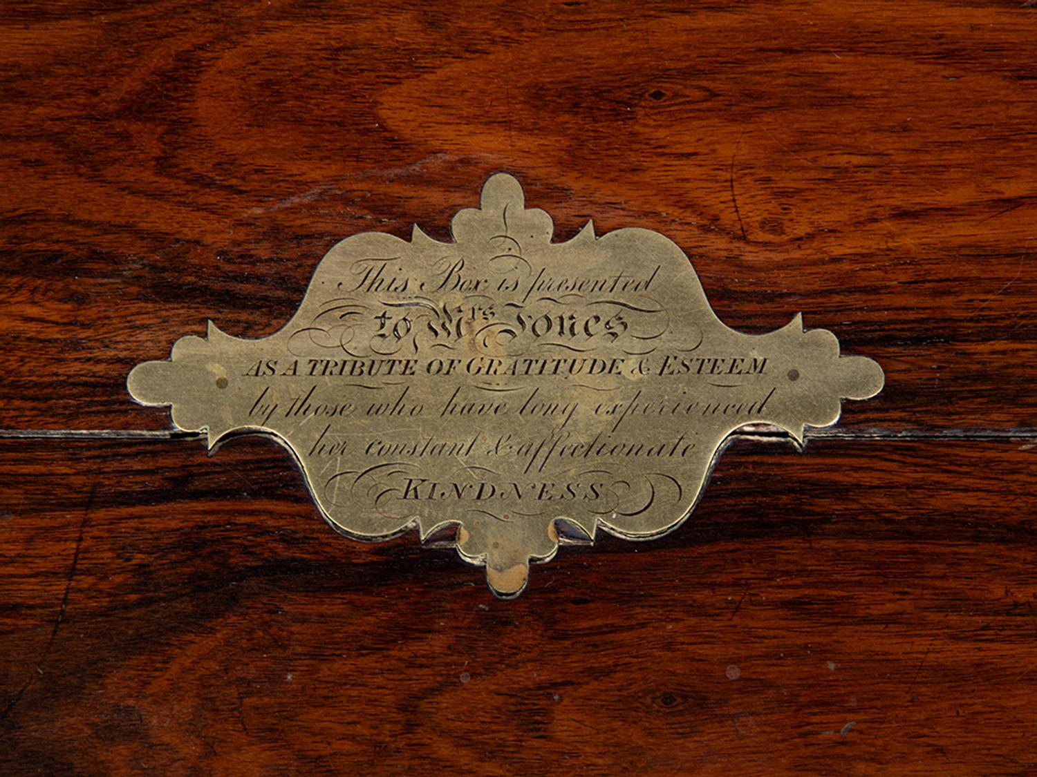A Musical Needlework Box with Movement by F. Nicole