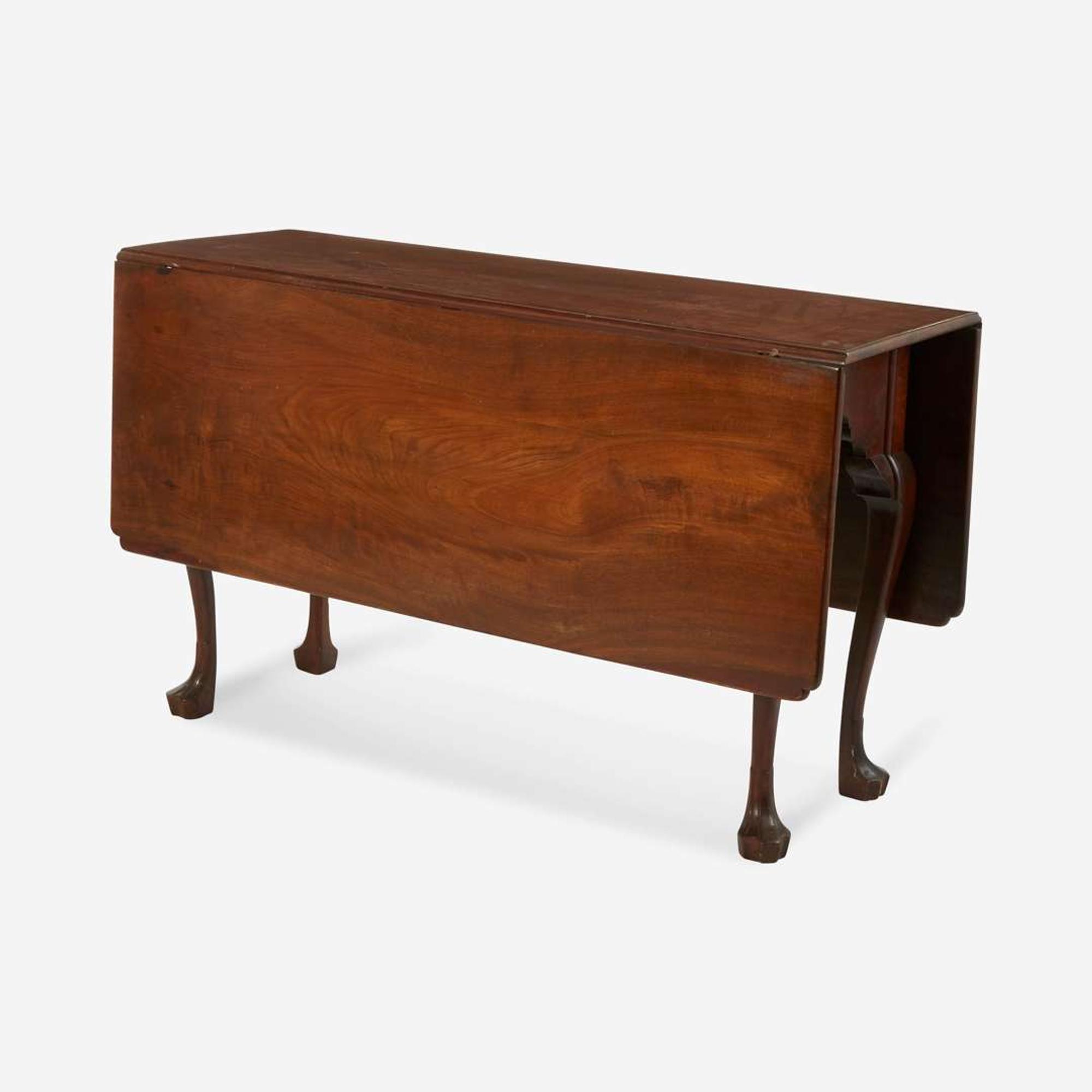 A Queen Anne carved mahogany drop-leaf table Probably Philadelphia, PA, circa 1770