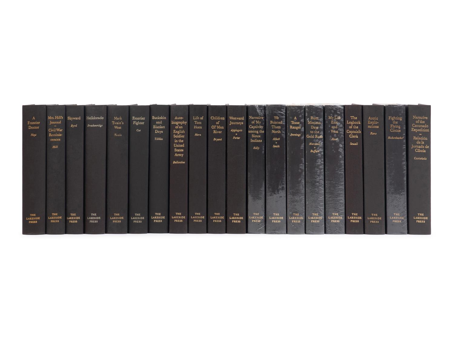 [LAKESIDE CLASSICS]. A continuous run of the first 100 titles published in R. R. Donnelley's Lakeside Classics series. Chicago: R. R. Donnelley Press, 1903-2002.