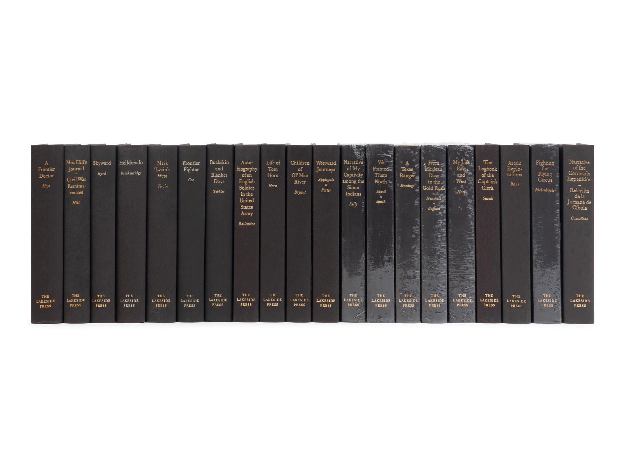 [LAKESIDE CLASSICS]. A continuous run of the first 100 titles published in R. R. Donnelley's Lakeside Classics series. Chicago: R. R. Donnelley Press, 1903-2002.