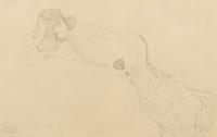 Reclining Nude with Draped Legs