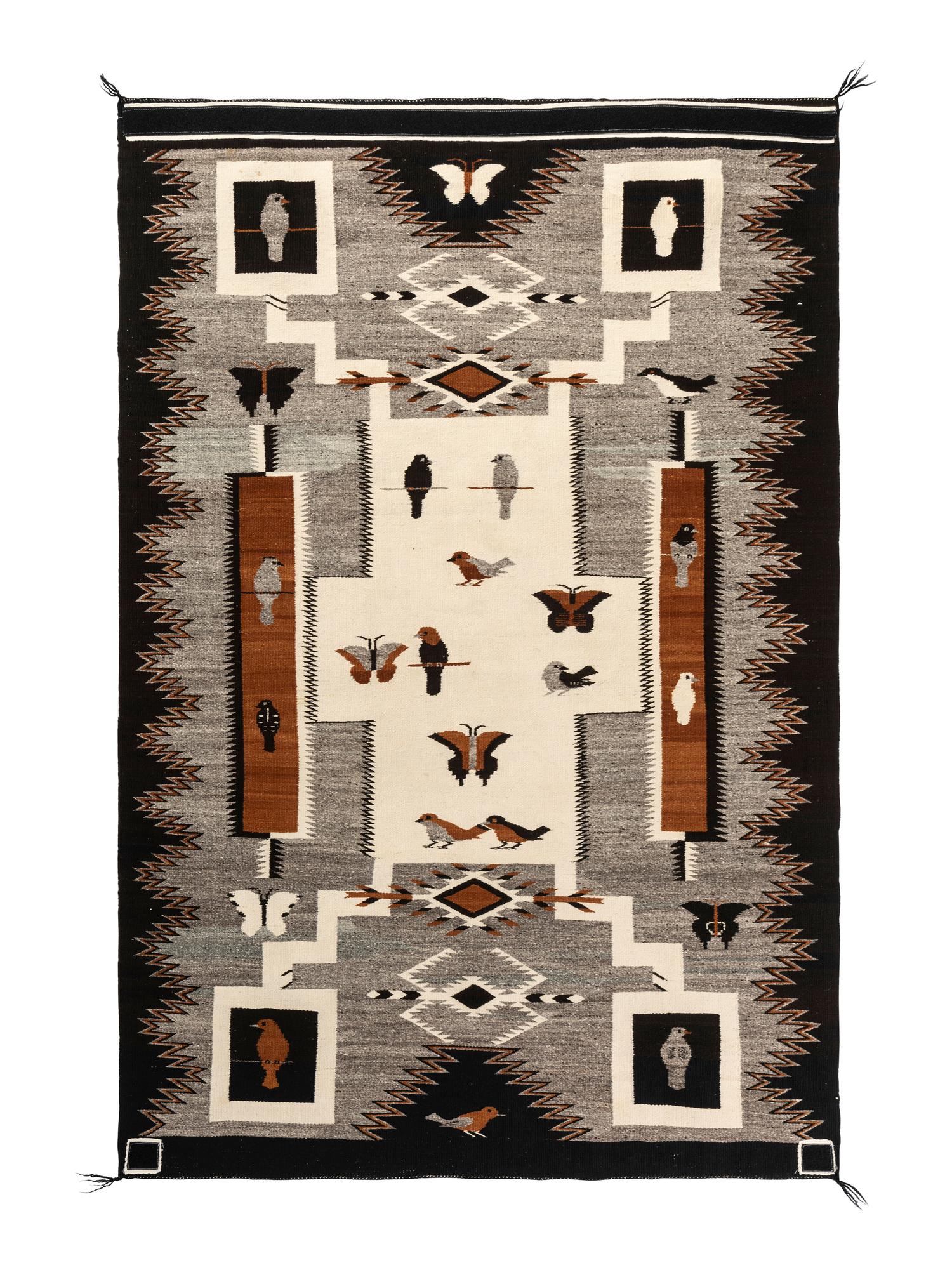Storm Pattern Pictorial Weaving / Rug