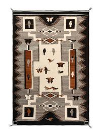Storm Pattern Pictorial Weaving / Rug