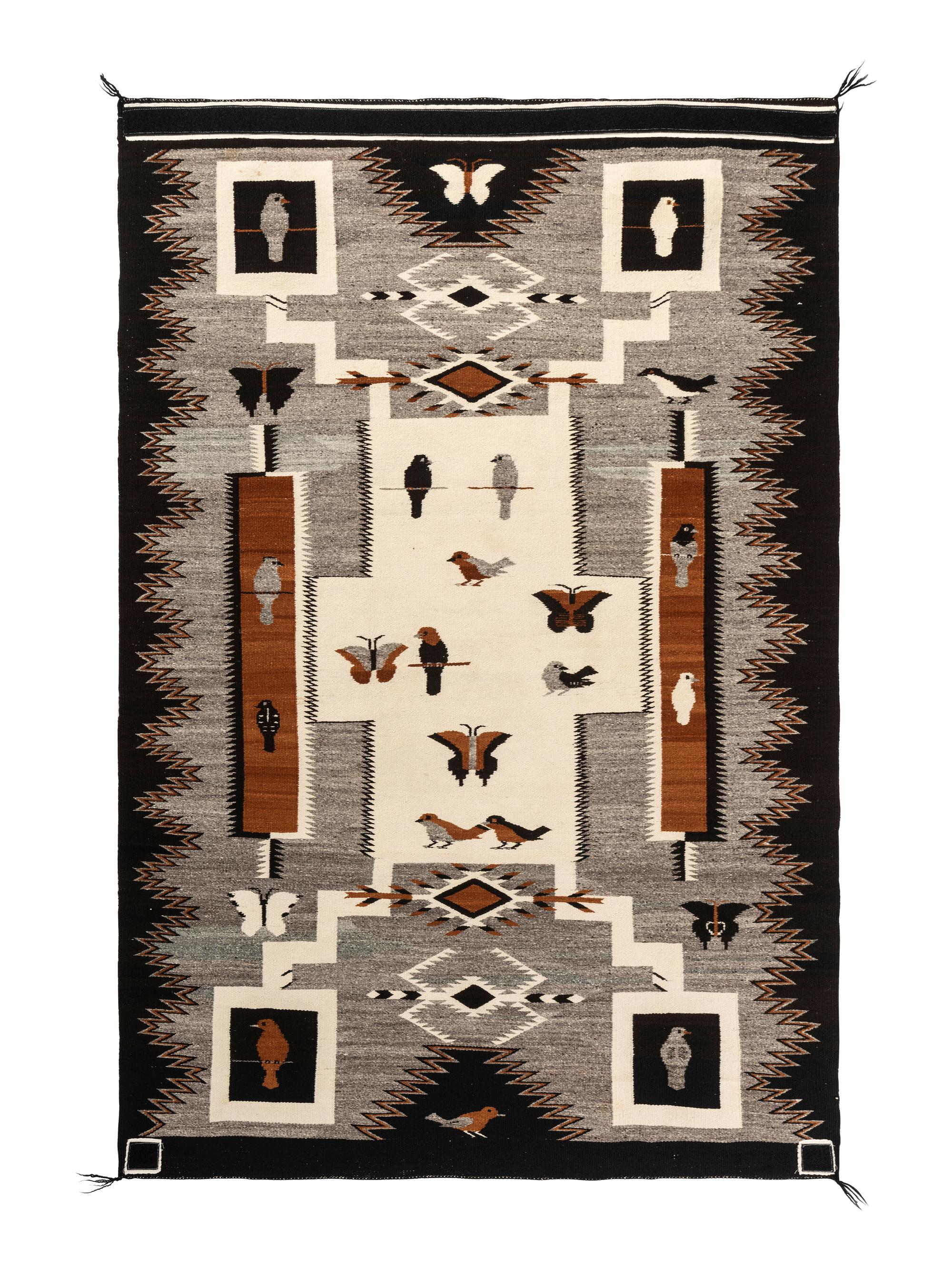 Storm Pattern Pictorial Weaving / Rug