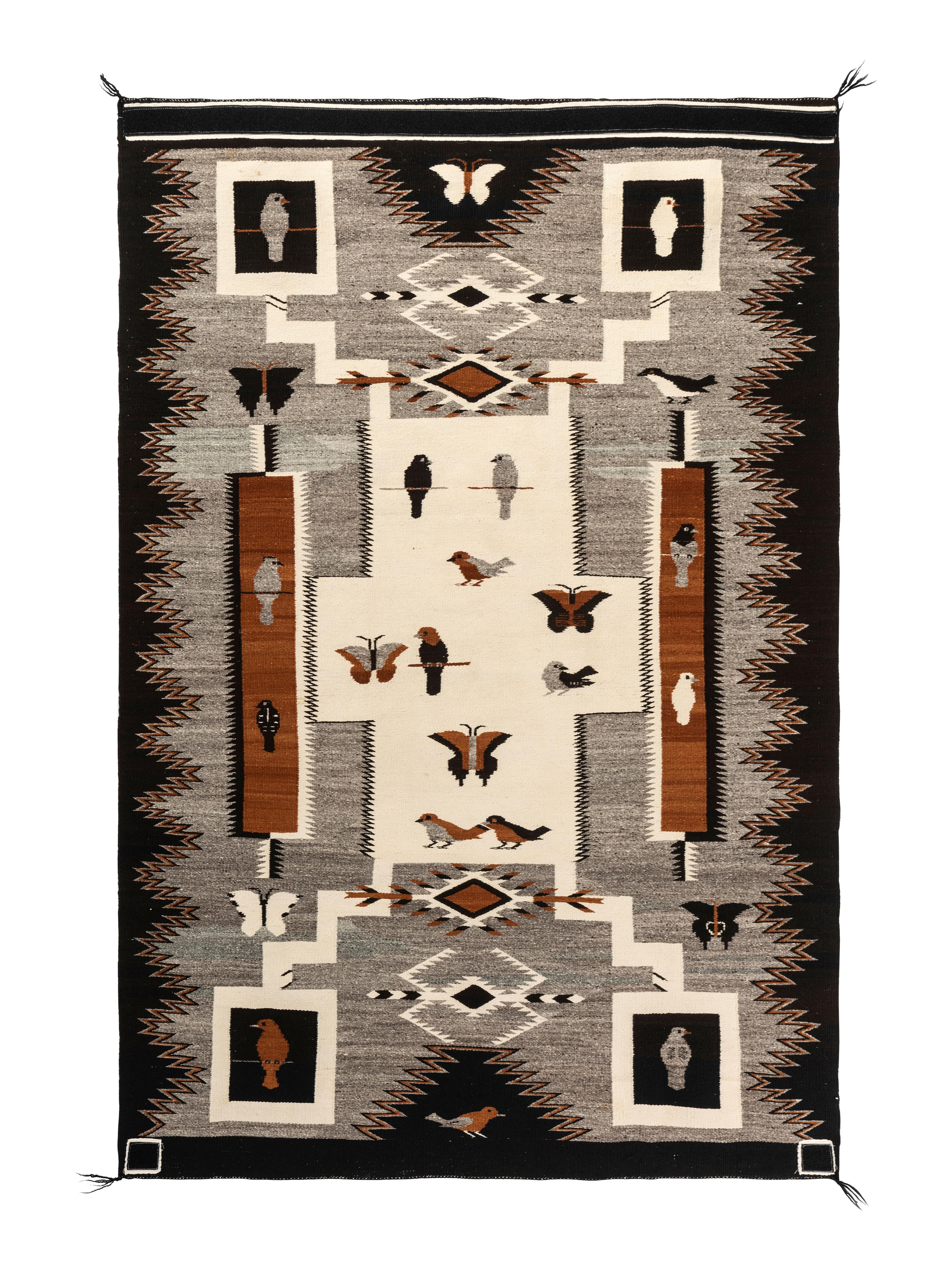 Storm Pattern Pictorial Weaving / Rug