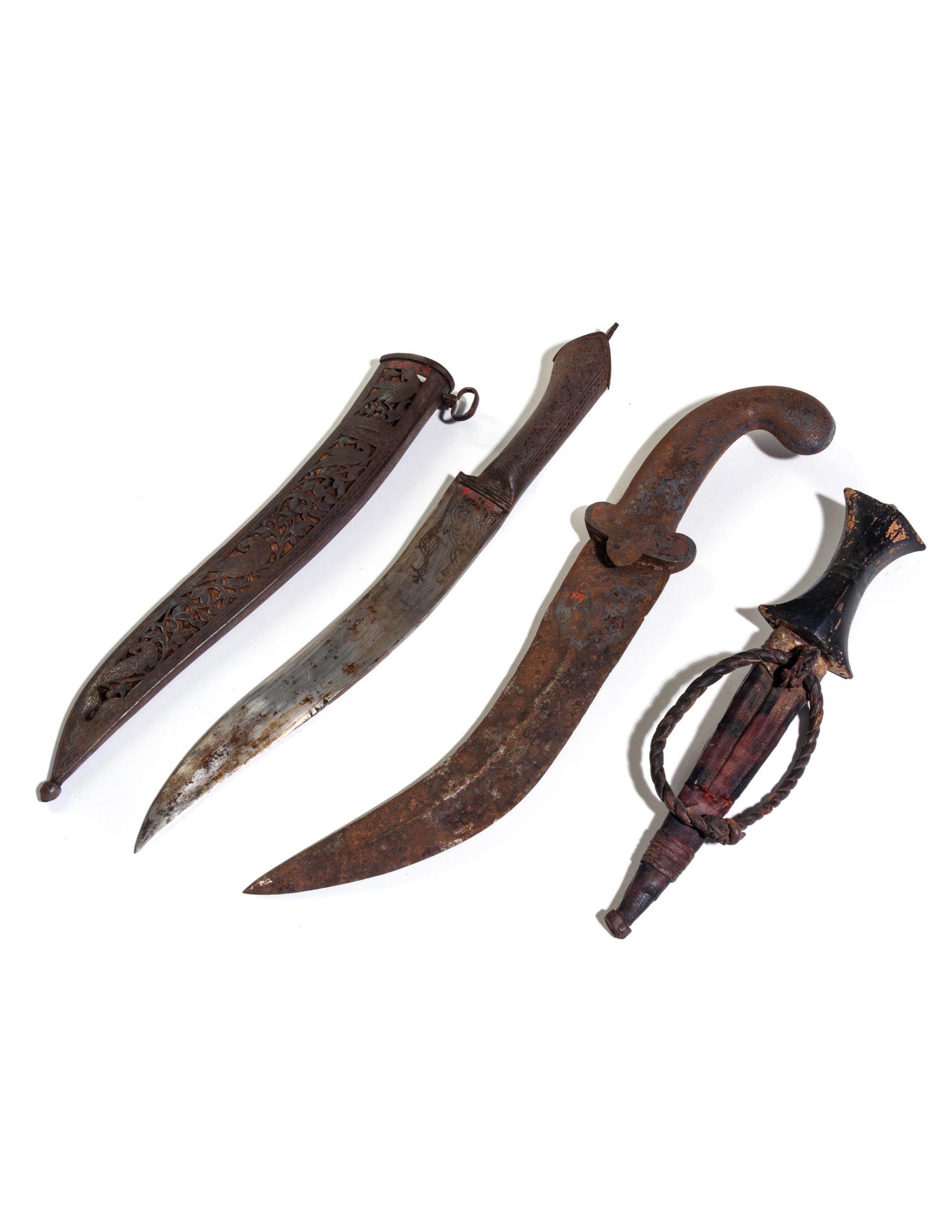 A Group of Daggers and Sheaths