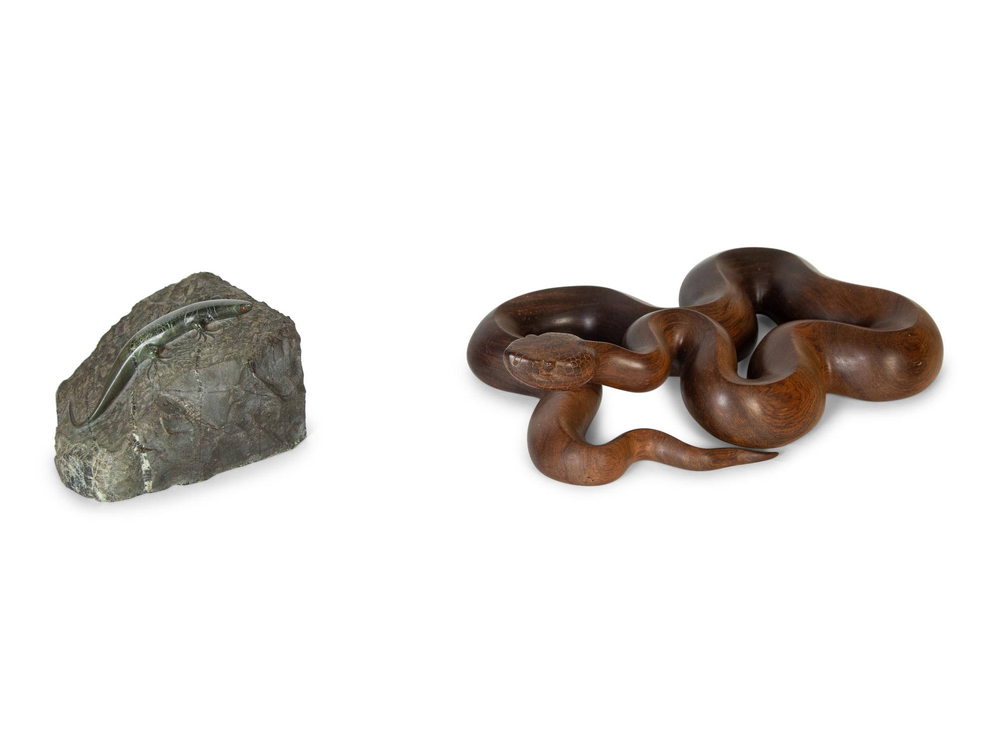 Two Wildlife Sculptures