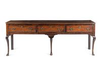 A Queen Anne Elm Dresser Base