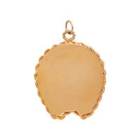 YELLOW GOLD AND GEMSTONE LOCKET CHARM