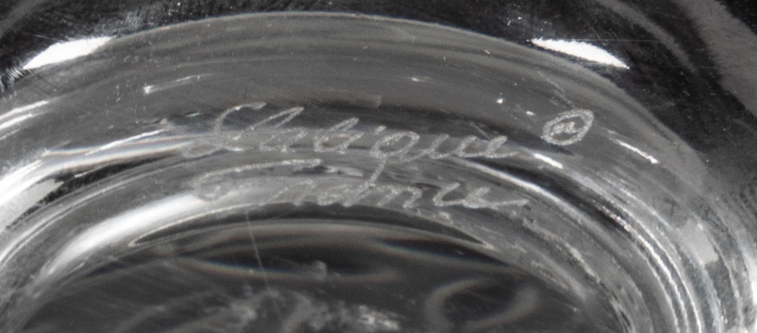 A Pair of Lalique Elizabeth Vases