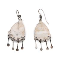 Silver and Turquoise Hook Earrings