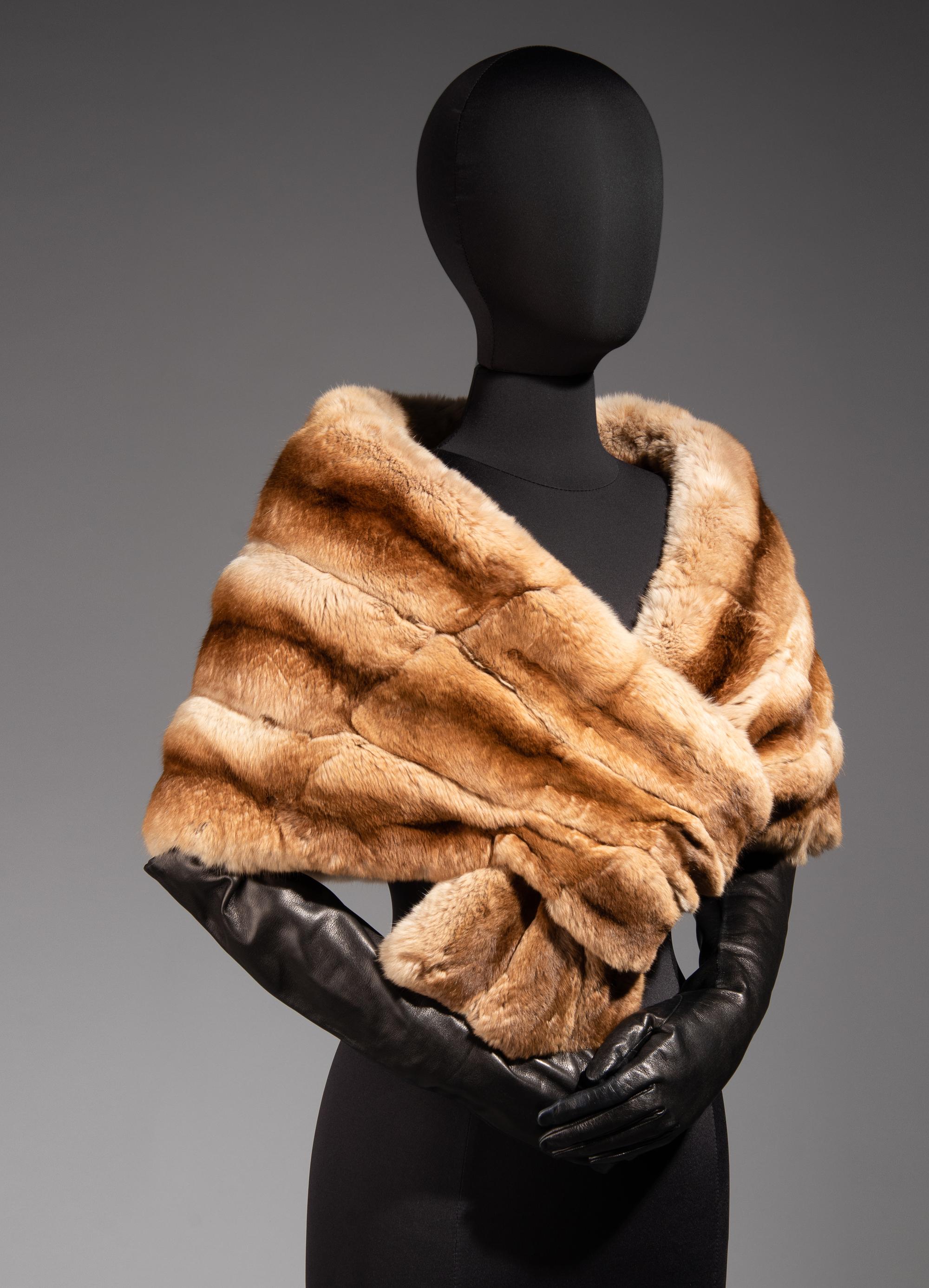 J. Mendel Chinchilla Pull-Through Stole