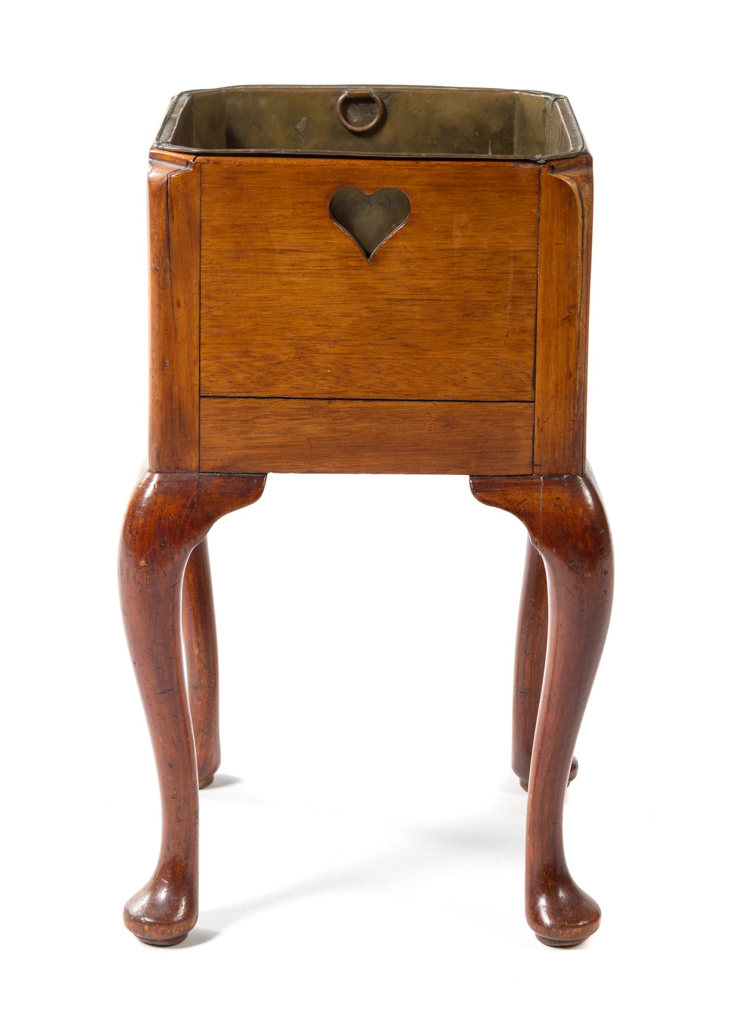 A George III Mahogany Wine Cooler Height 19 3/4 inches.