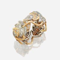 A gold, platinum, and diamond ring, Tiffany & Co. Schlumberger