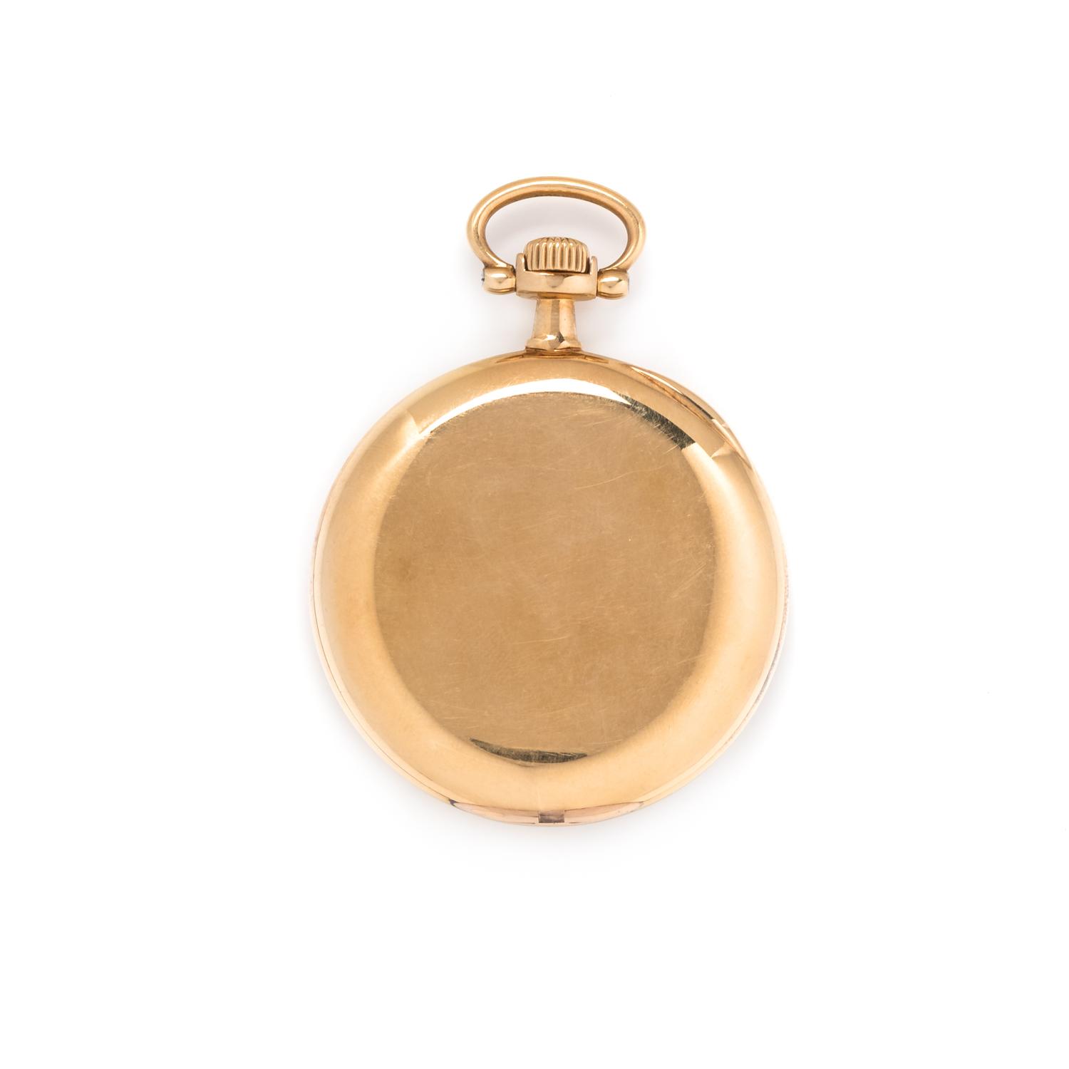 VACHERON CONSTANTIN, 18K YELLOW GOLD OPEN FACE POCKET WATCH