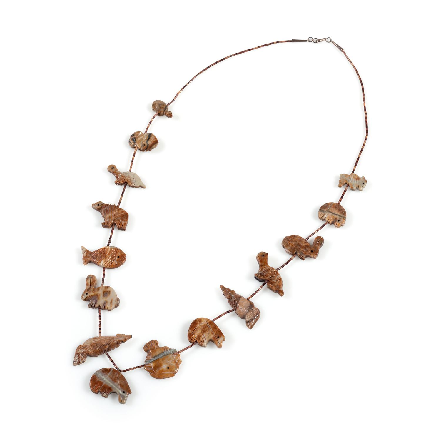 Zuni Single-Strand Fetish Necklace