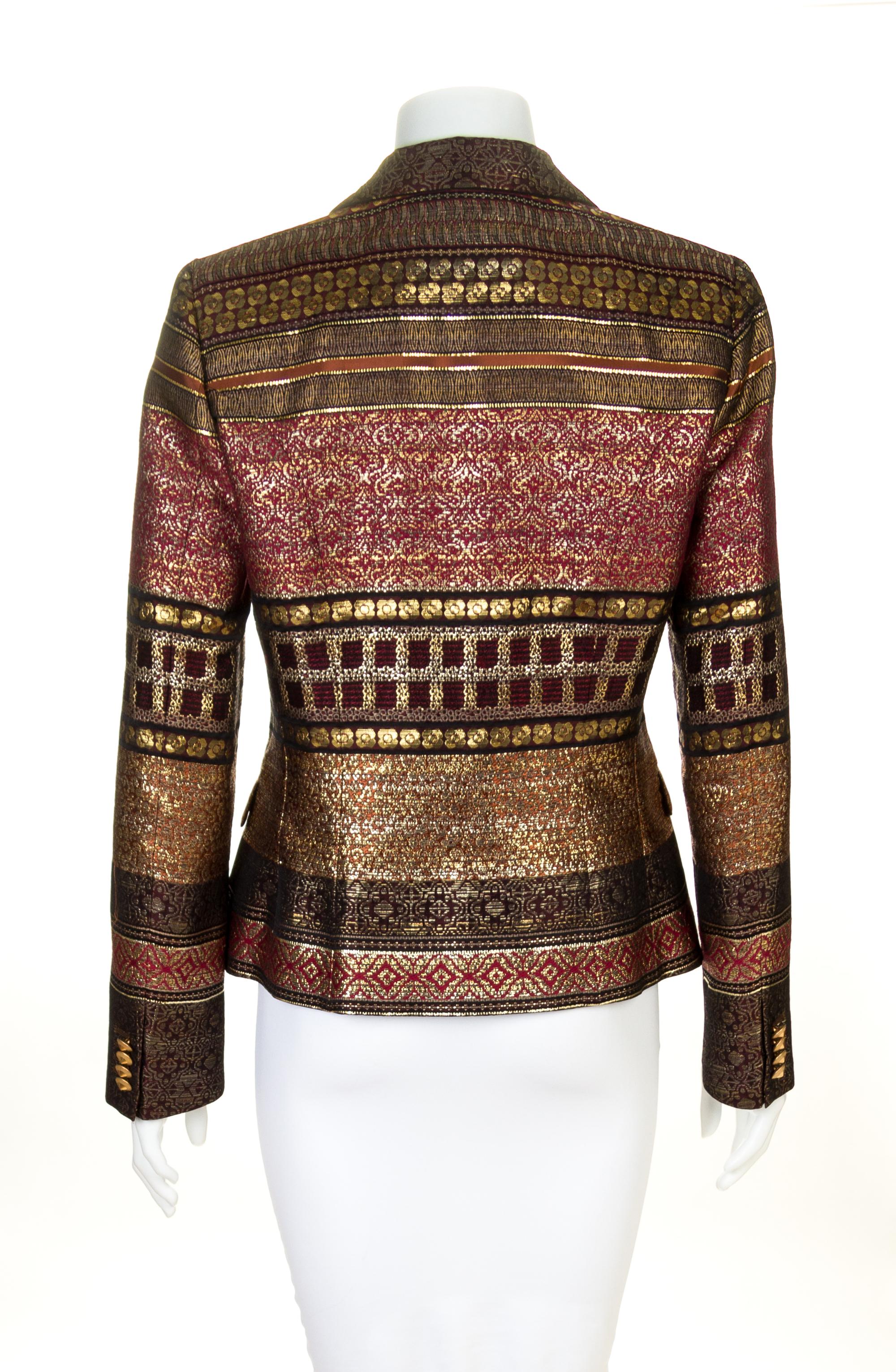 An Etro Multicolor and Lamé Embellished Jacket, Size 44.