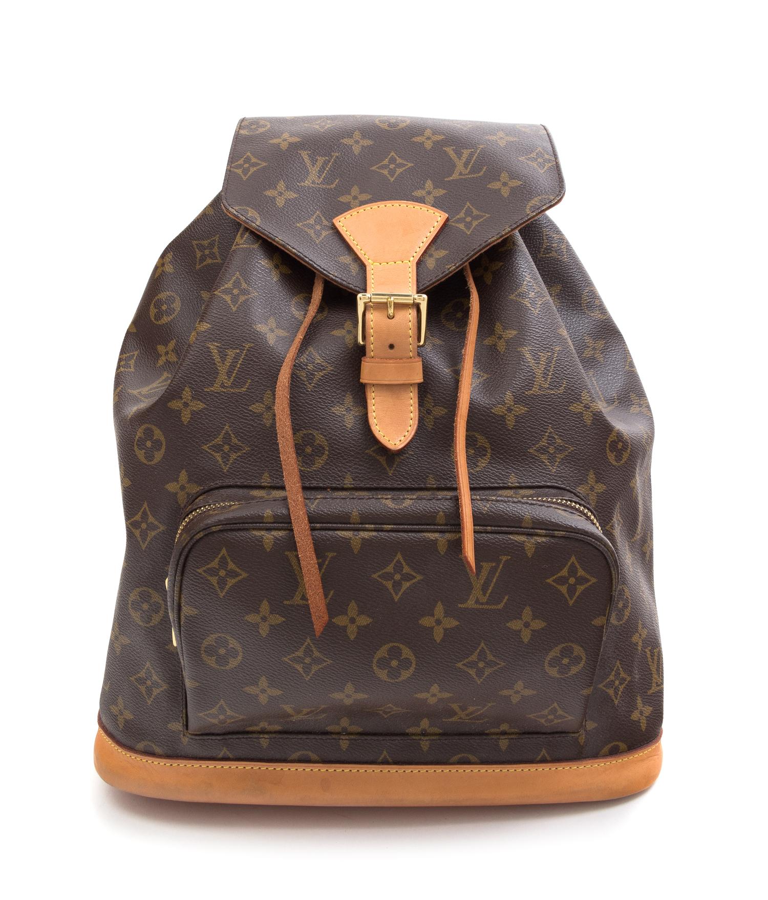 A Louis Vuitton Monogram Canvas Backpack, 12" x 14.5" x 4".
